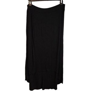 🌹Black lightweight high low skirt sz 1X